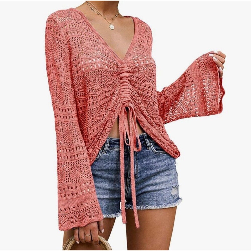 Ferbia Women’s Crochet Top Size M